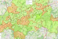 Hitzeinseln in Wuppertal