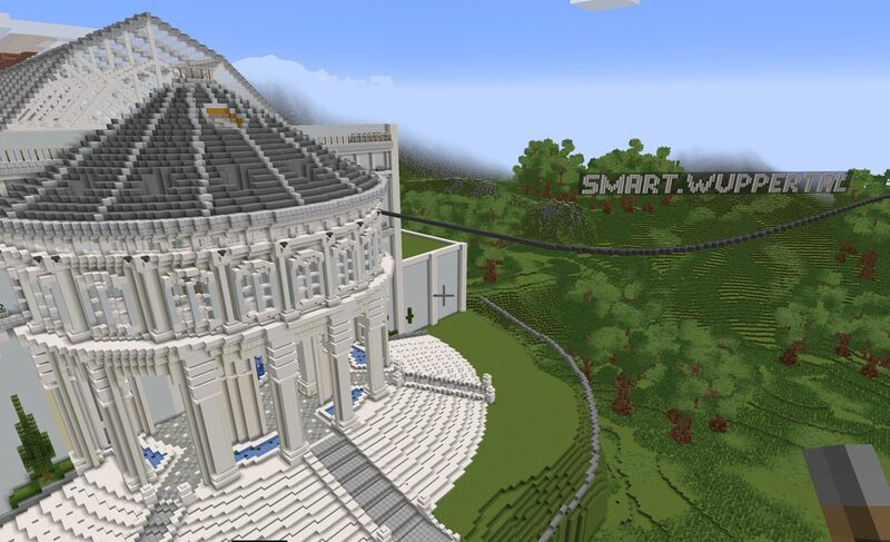 Gebäude aus Wuppertal in Minecraft gebaut