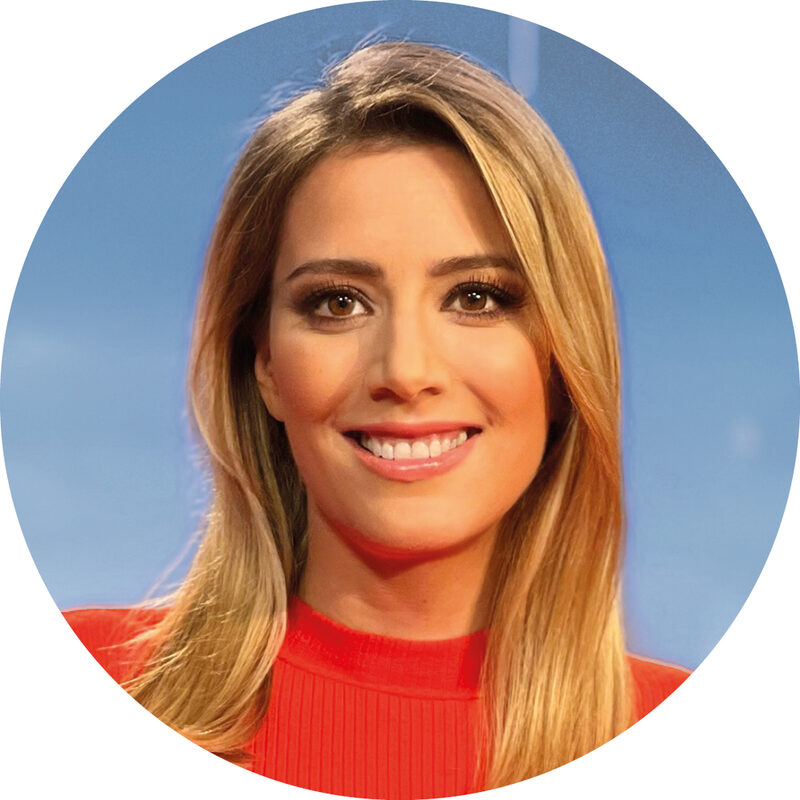 Moderatorin Catherine Vogel