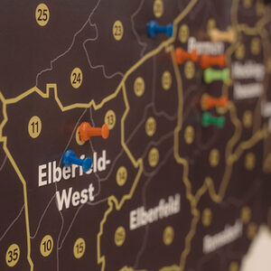 Karte von Wuppertal